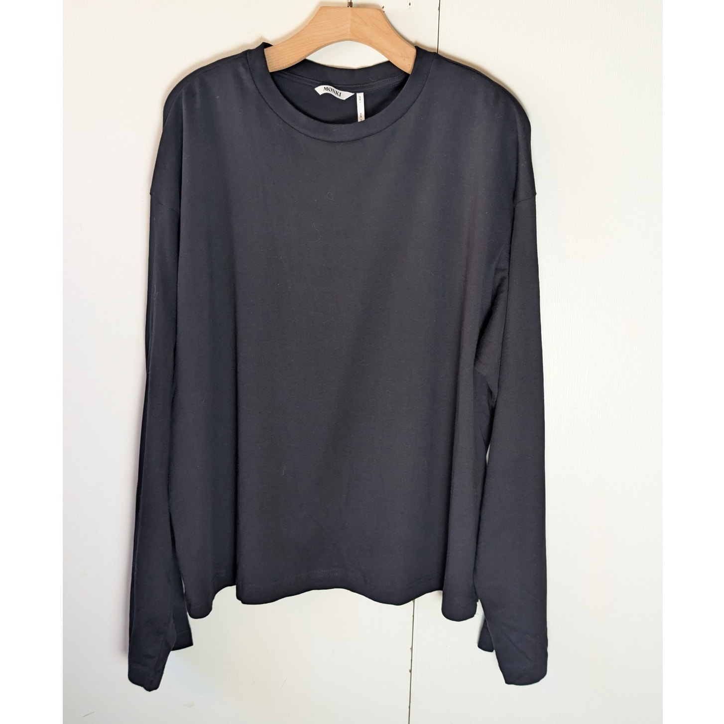 Monki Black Long Sleeve Shirt Large — image 2 of 8